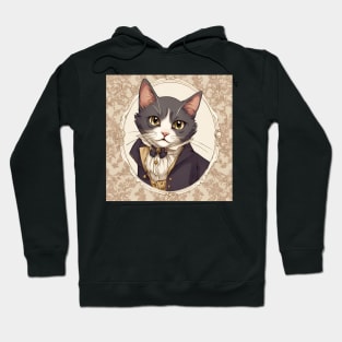 Regency Era Cat Portrait Hoodie